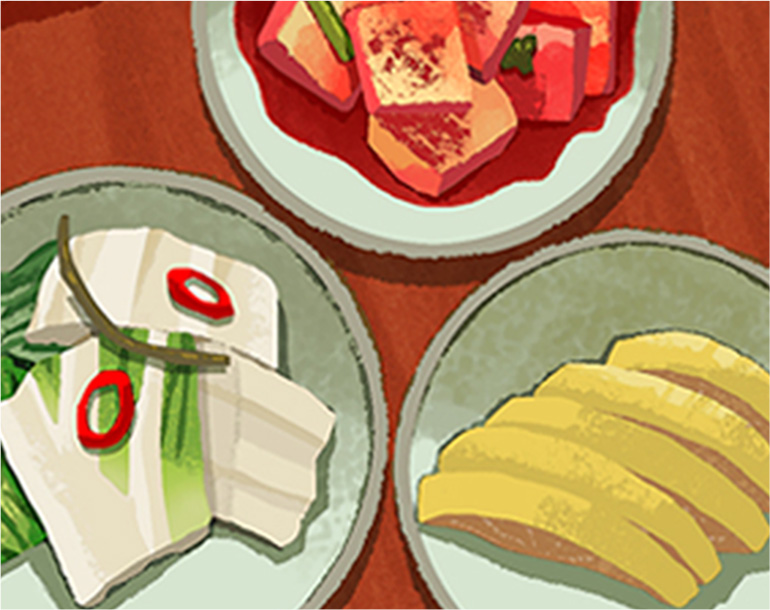 漬物のイラスト