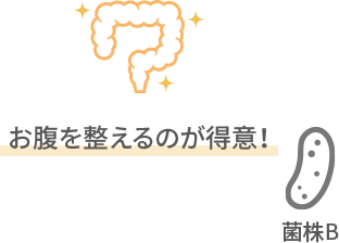 お腹を整えるのが得意！