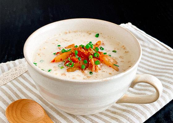 レンチン豆乳キムチスープのイメージ写真