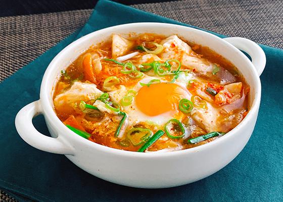 レンチン♪豆腐と卵のキムチスープのイメージ写真