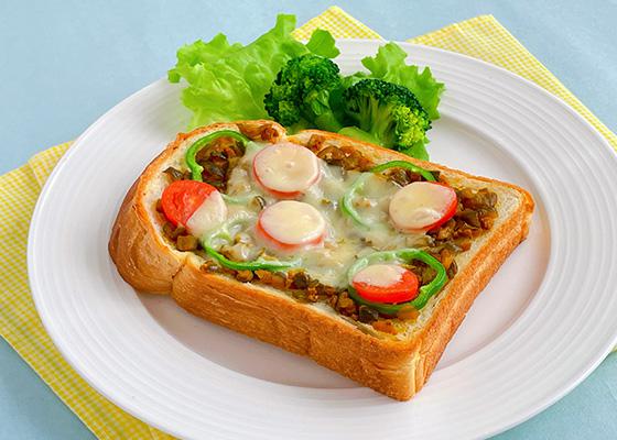 キューちゃんカレーピザトーストのイメージ写真